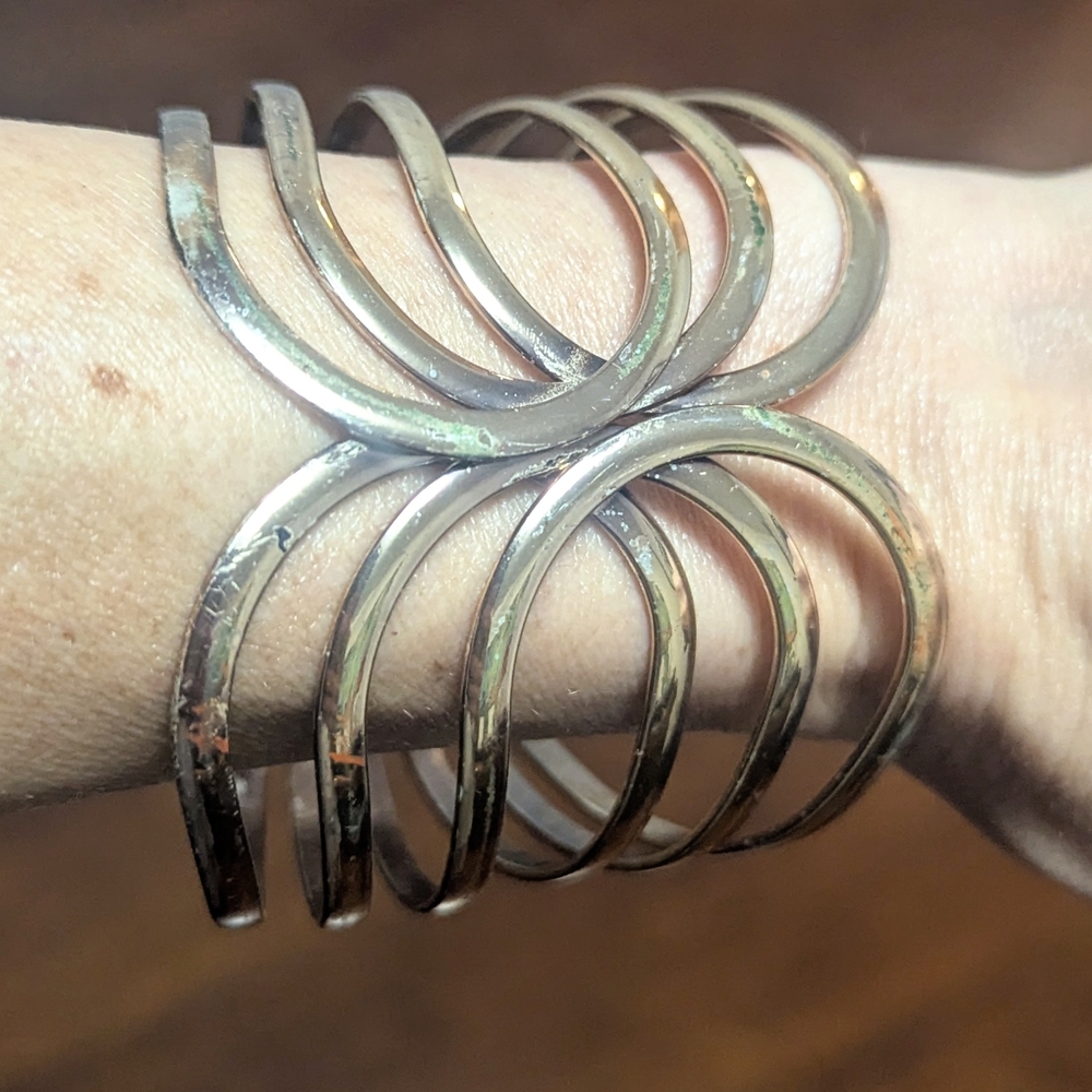Elegant Silver Plated Cuff Bracelet